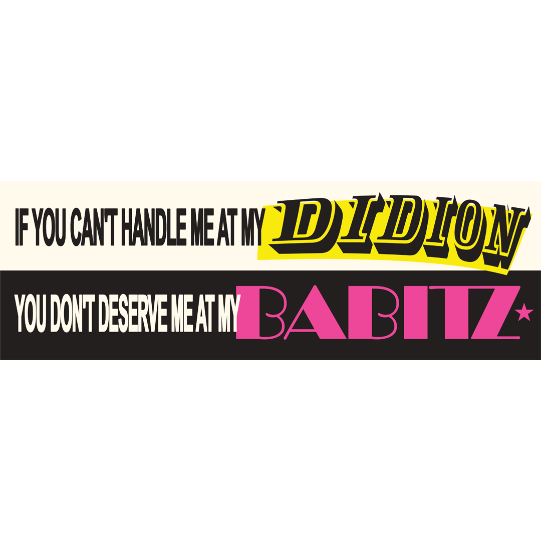 THE DIDION BABITZ STICKER